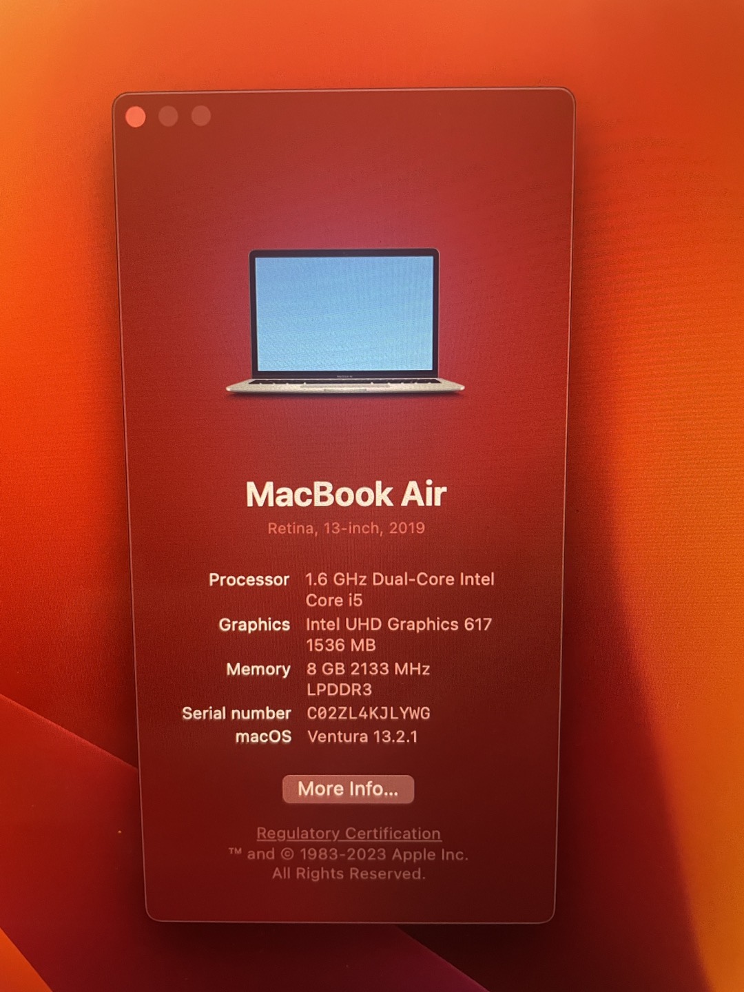 MacBook A1932 mid 2019 - photo 3