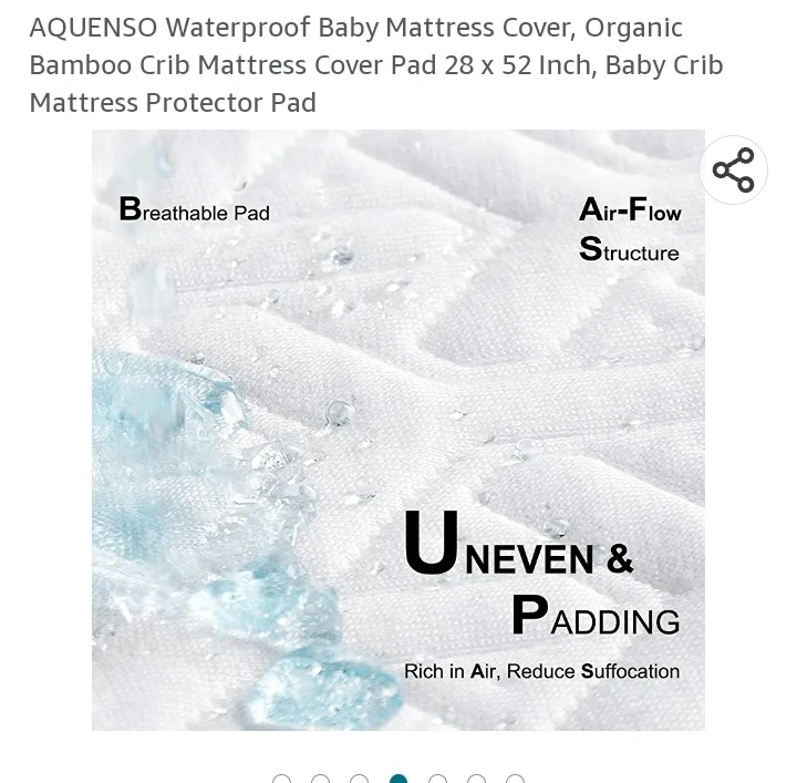 brand New Crib mattress protector (only cover) image indicator(4)