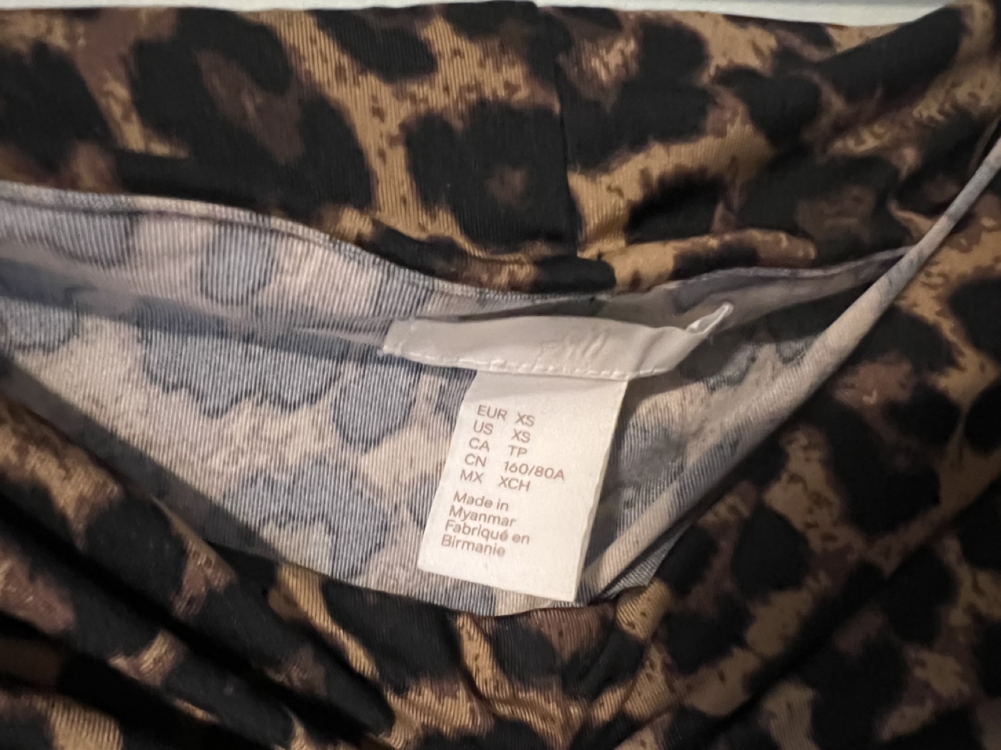 Boat neck animal print stretchable top image indicator(2)