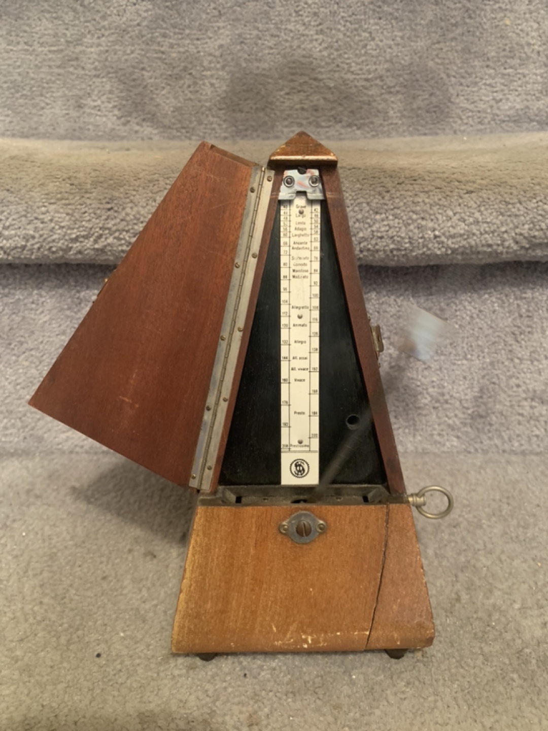 9” Tall Wooden Working Metronome thumbnail
