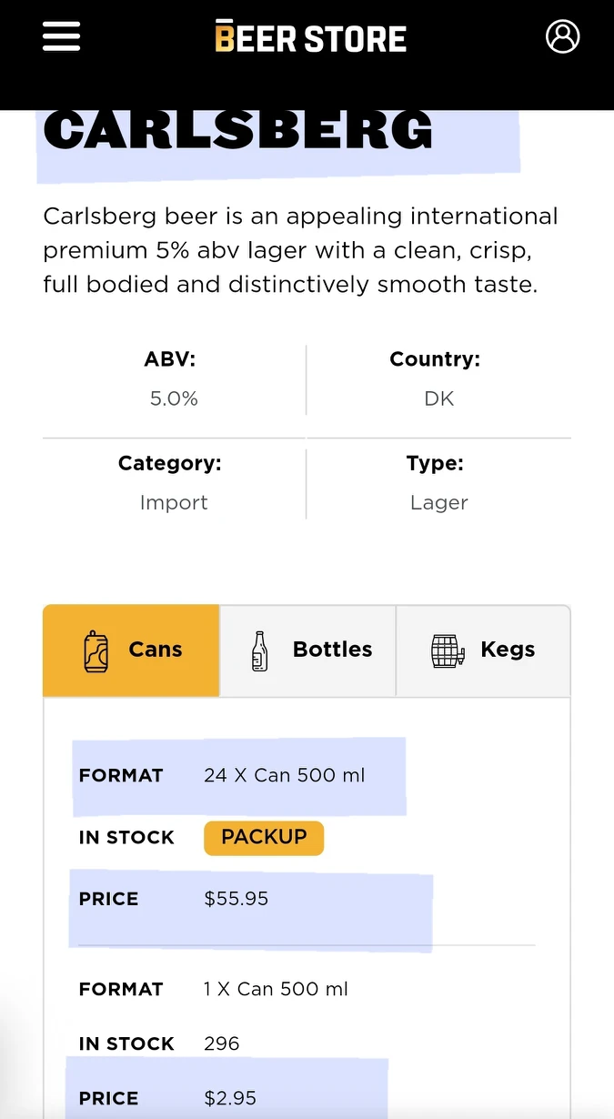Carlsberg Beer 500ml X 24 can for $52 firm(5 boxes left) thumbnail