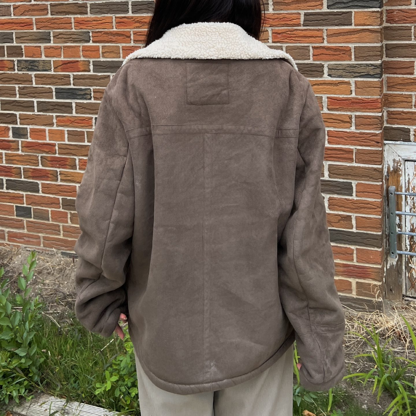 Suede-like Jacket with Fleece Lining image indicator(5)