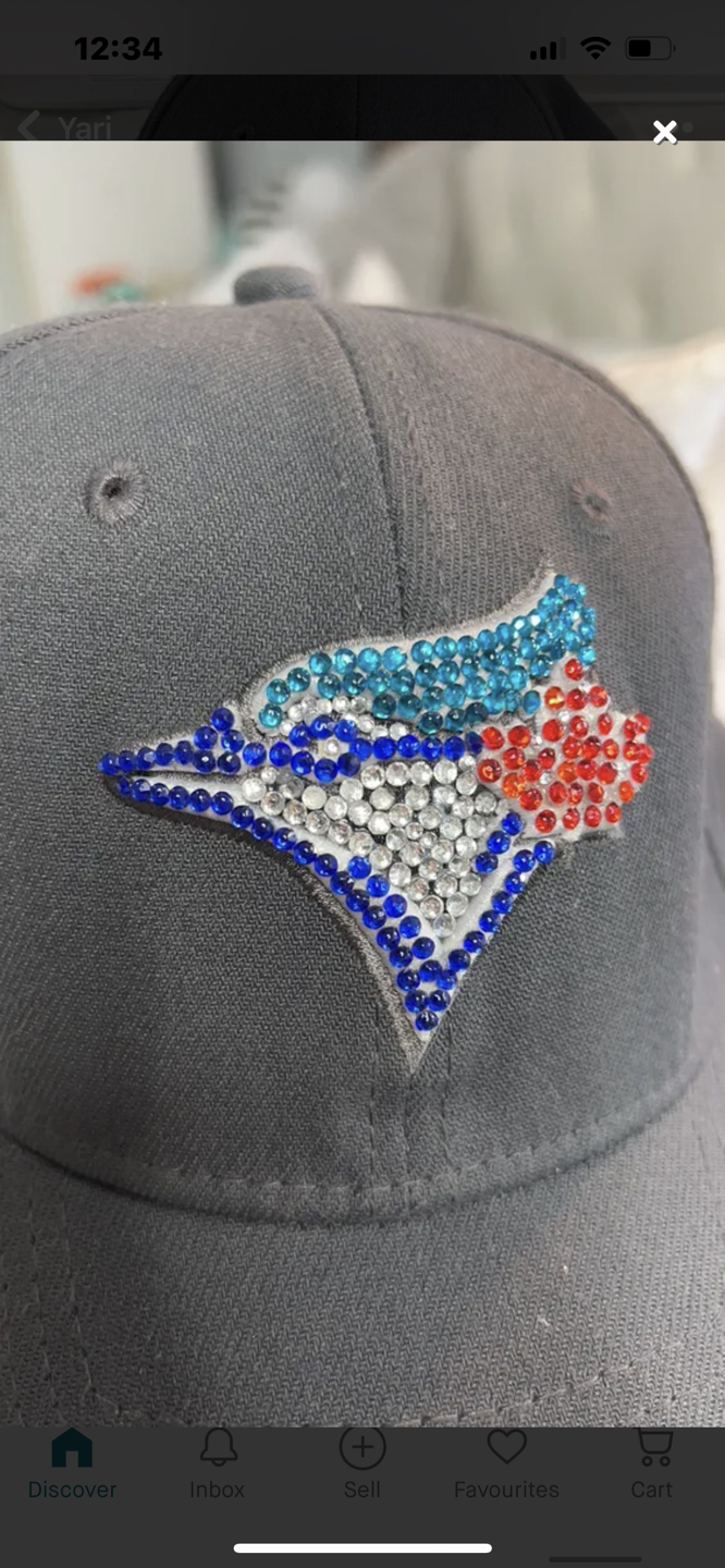 Custom bling, Blue Jays hat - photo 5