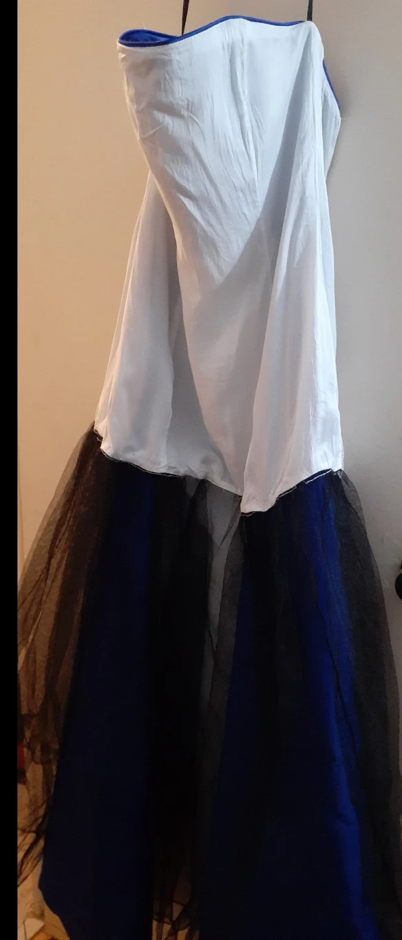 Sz.S Strapless Embroidery dress/gown image indicator(6)