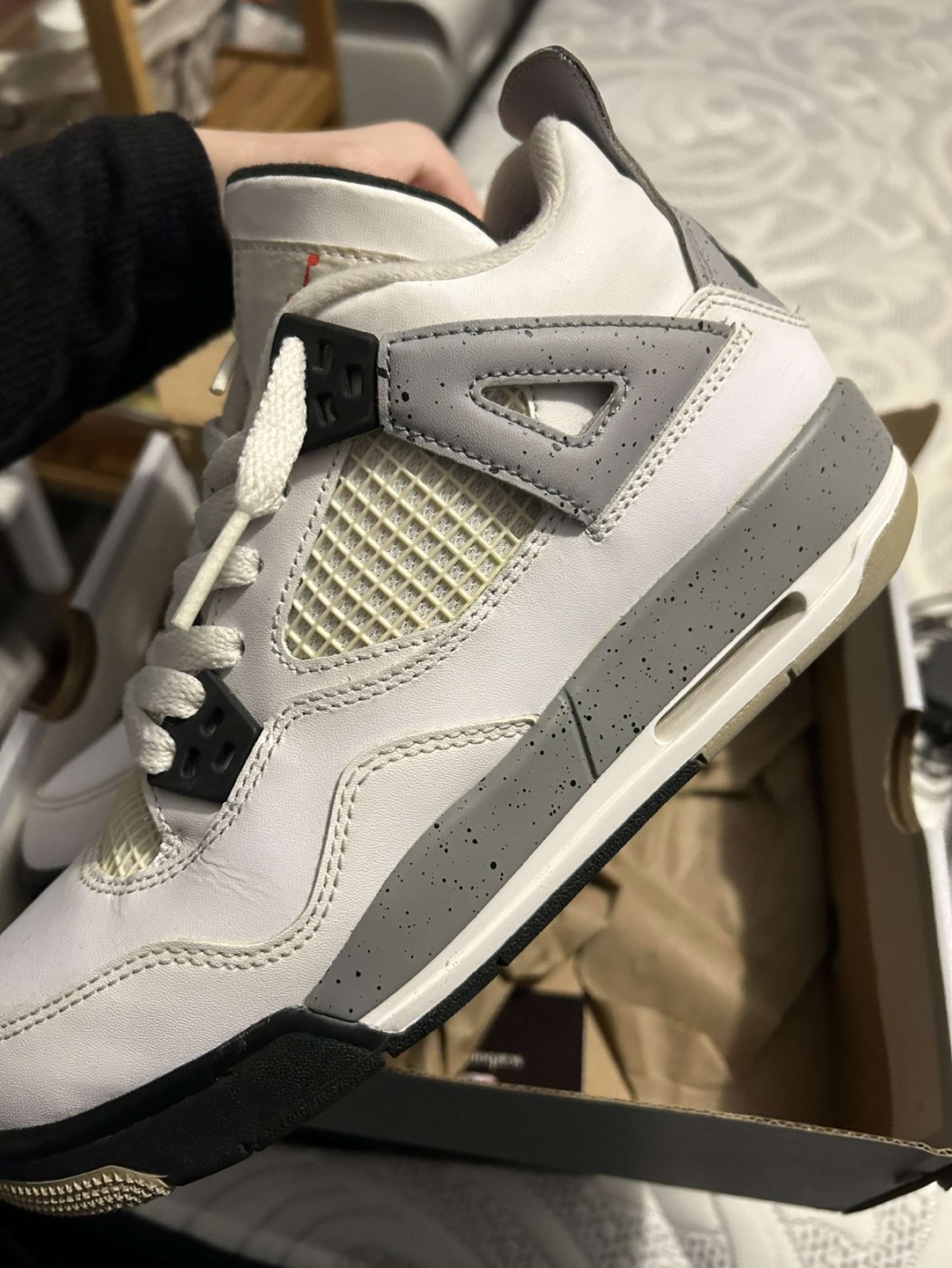 Jordan 4 Retro White Cement (2016) GS 5 - photo 4