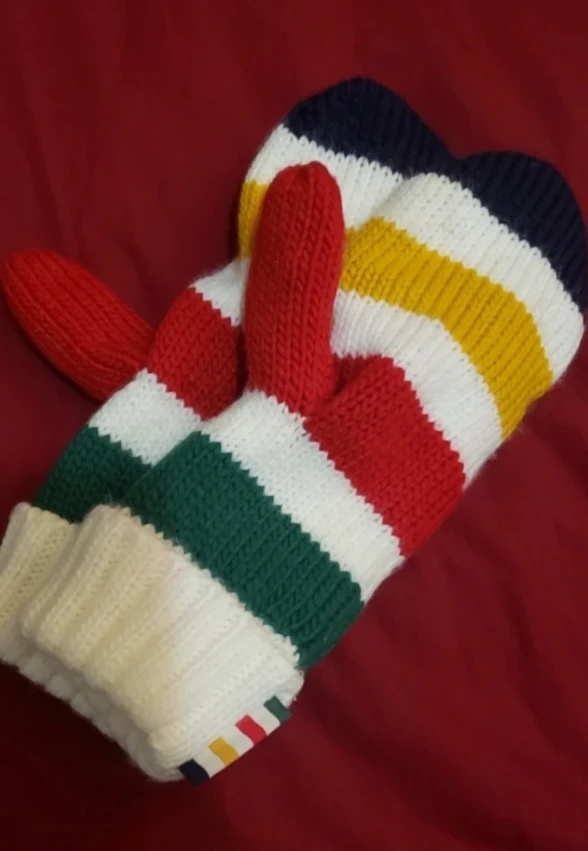 hudson bay beanie and gloves set - photo 2