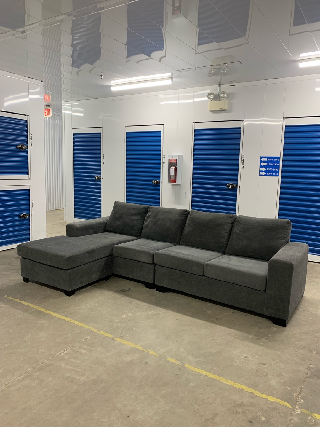 Leon’s Modern Grey Couch / Sofa - FREE DELIVERY!! - photo 3