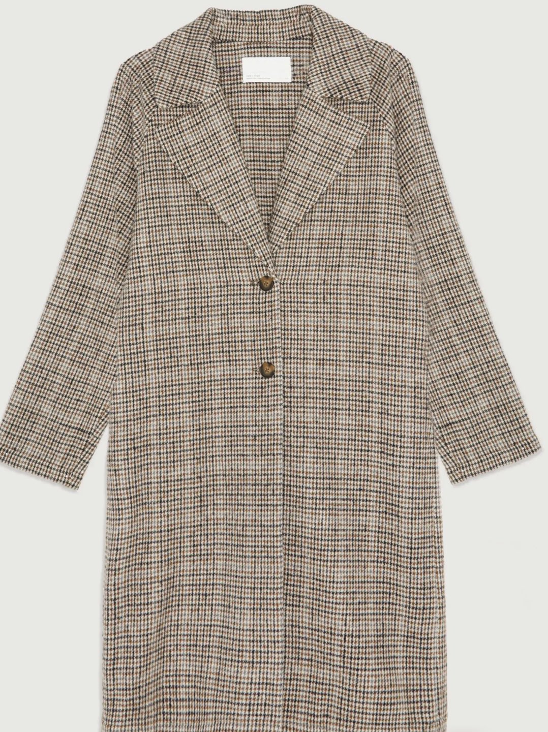 OAK + FORT Houndstooth Coat - Gingerbread - Size L - photo 3