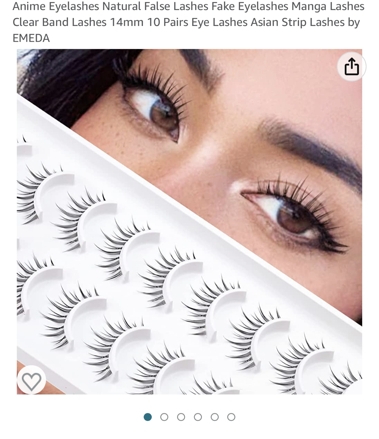 Eyelashes Natural Look Set x2