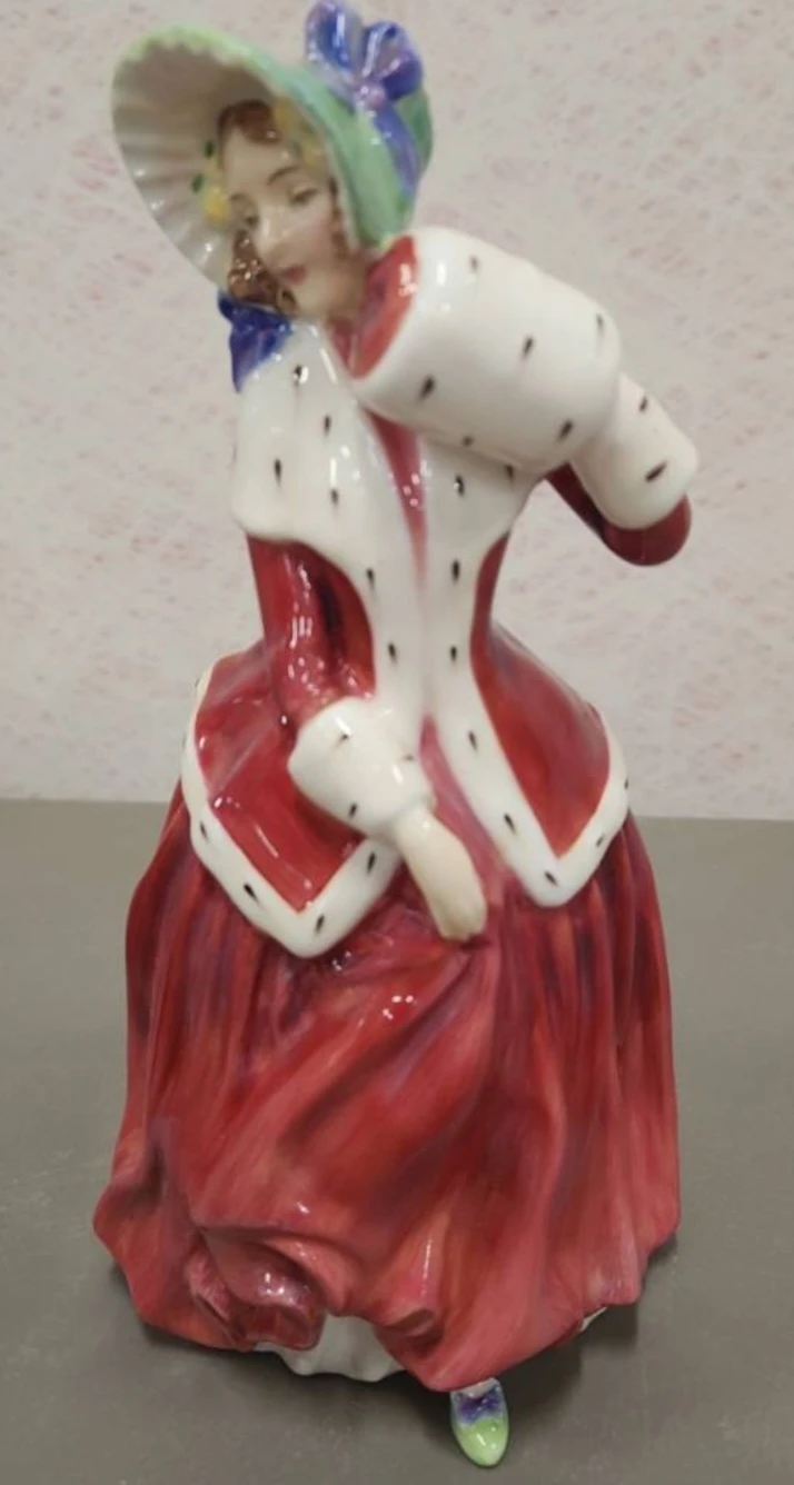 Royal Doulton Rare "Christmas Morn" Figurine,  Beautiful image indicator(4)