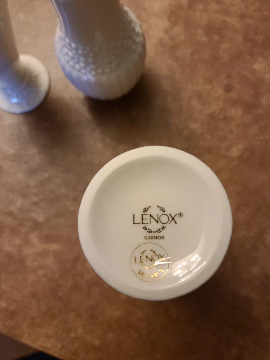 3 PC Lenox porcelain little vases - photo 2