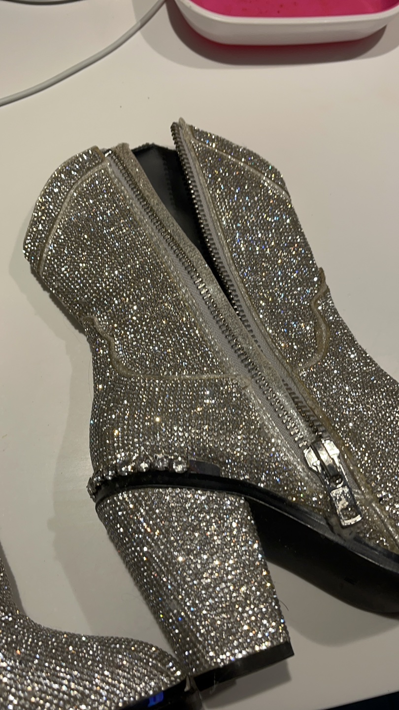 Dolls Kill crystal cowboy boots size 7 image indicator(3)