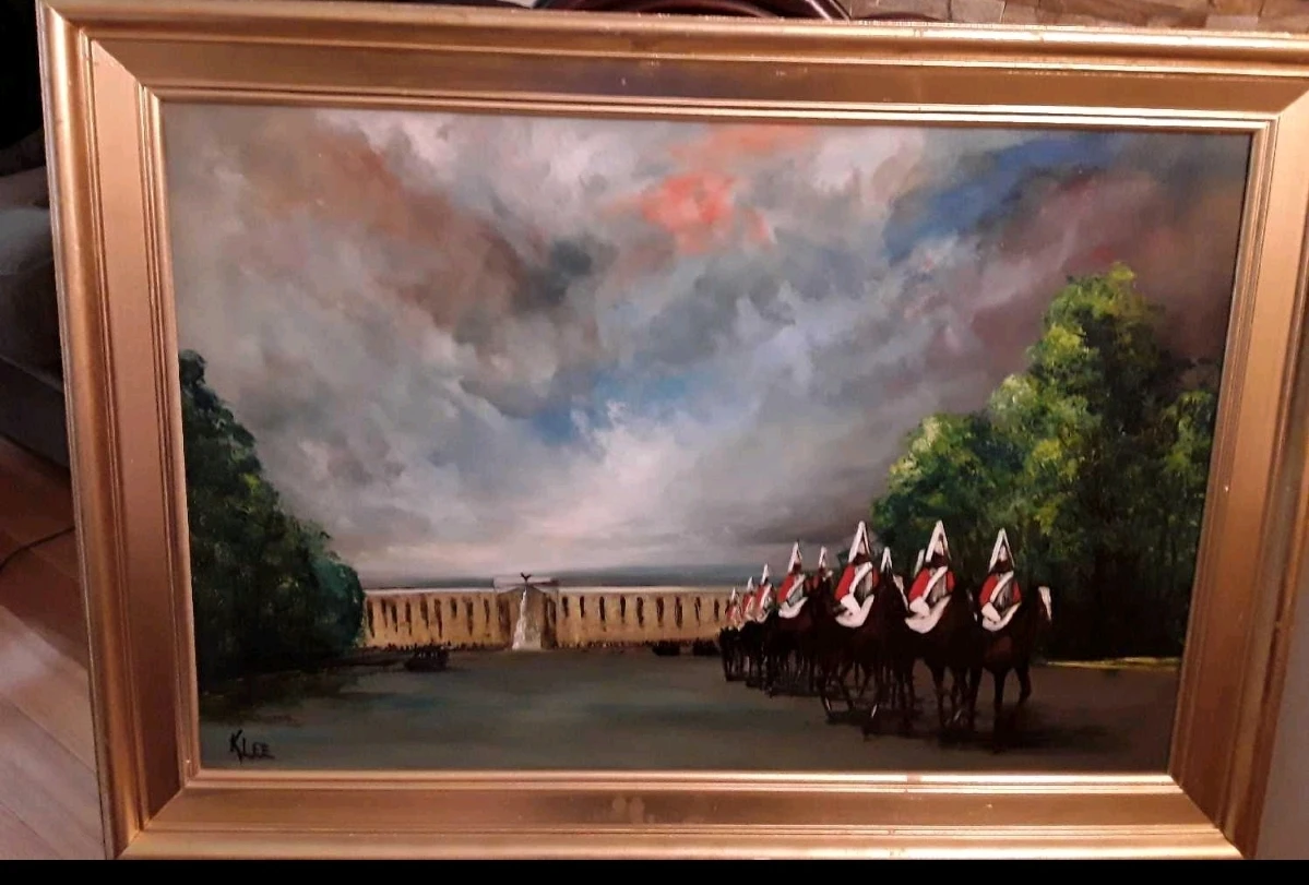 Beautiful  Vintage Original Oil Painting signed by Raymond Klee thumbnail