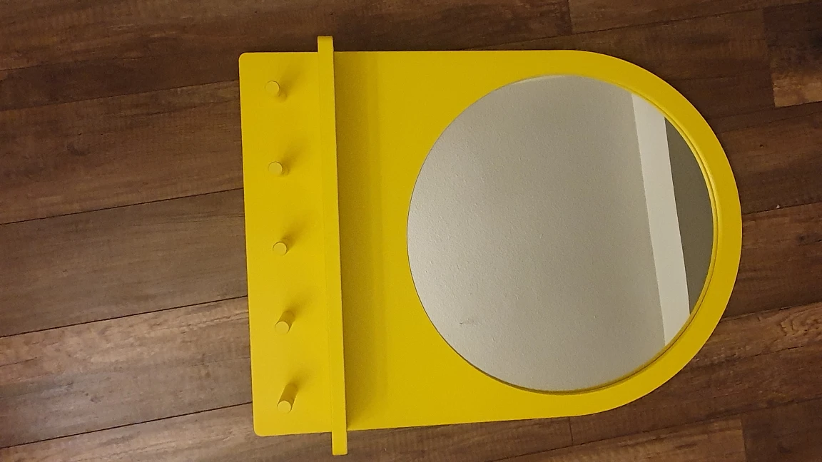 ikea hallway mirror with shelf and hooks - photo 5