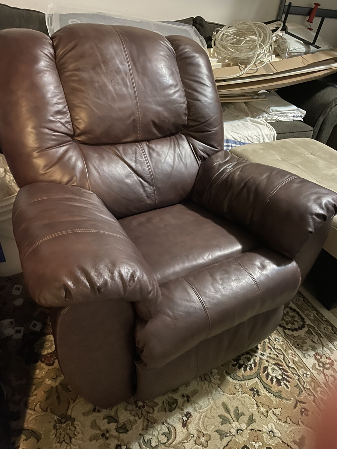 Reclining Genuine Leather Chair