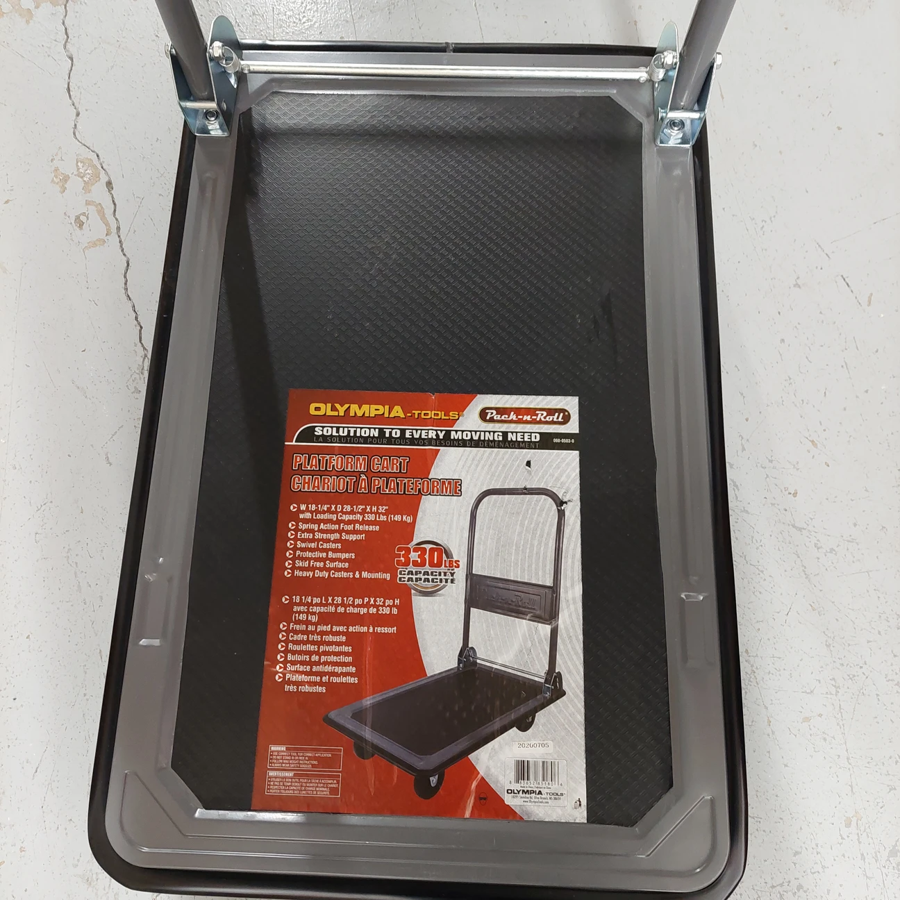 Olympia Pack-N-Roll Steel Folding Hand Truck