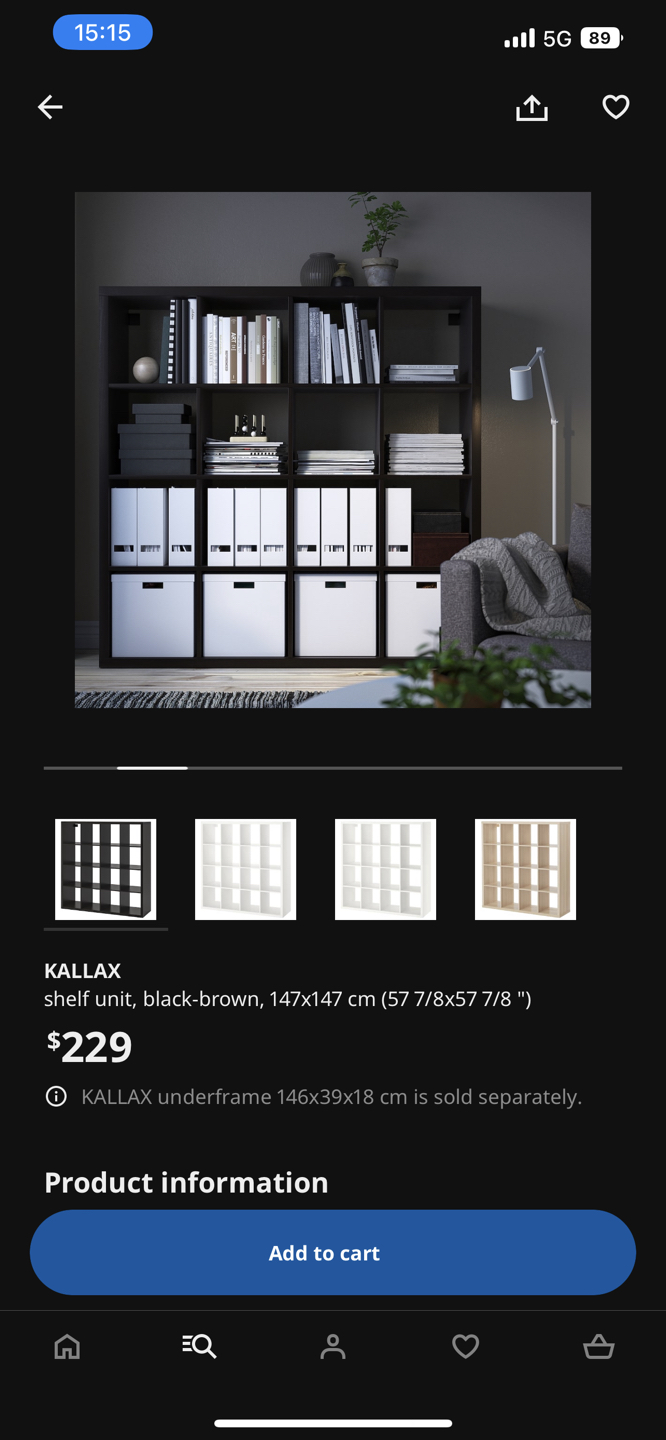 Ikea kallax bookshelf, shelf unit - photo 4