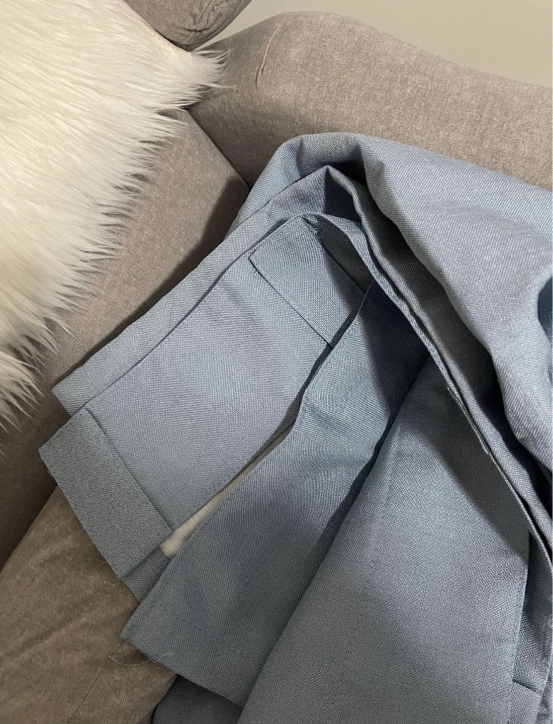 Blue Curtains x2 #ThriftyPicks image indicator(2)