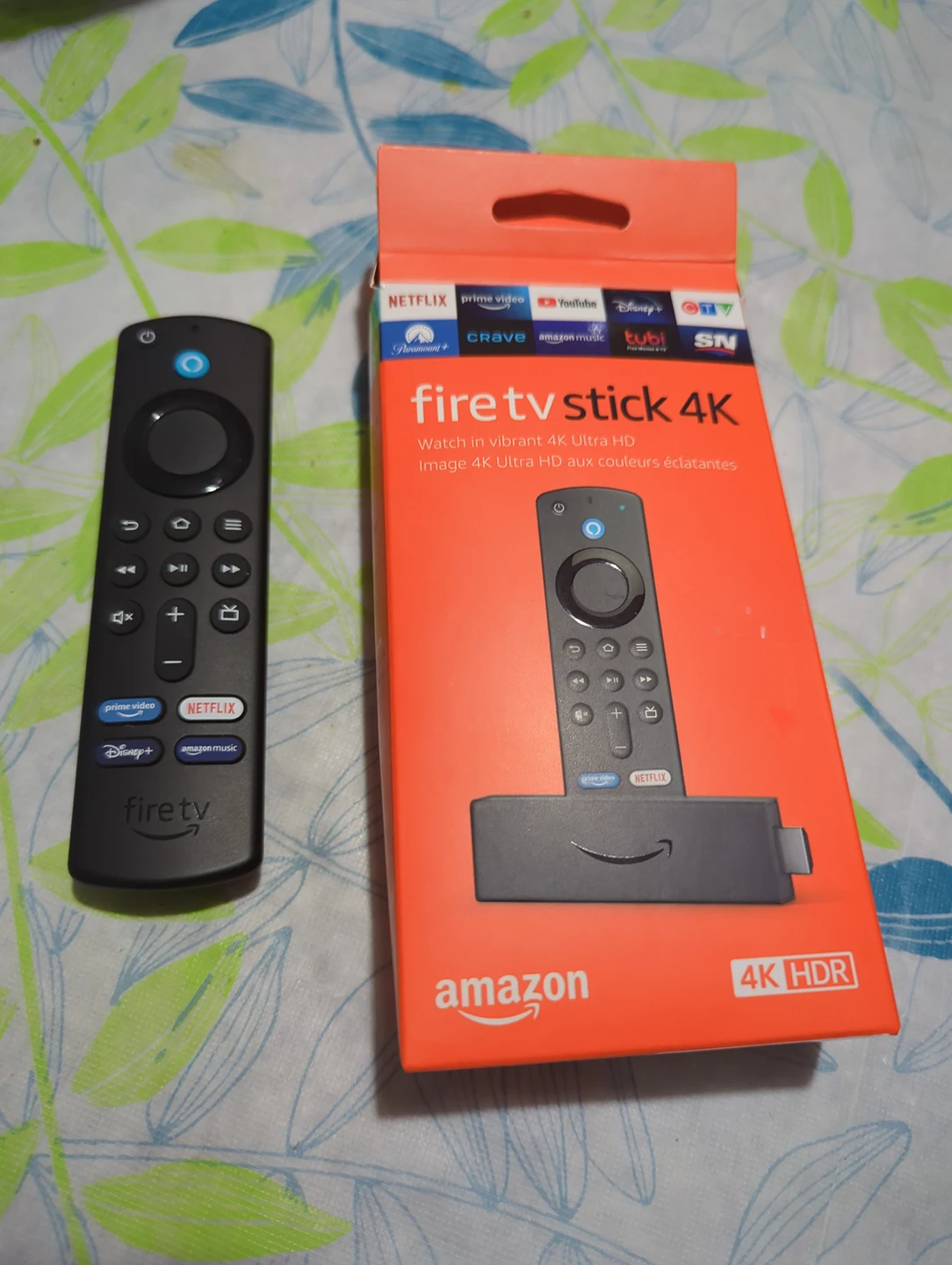 Alexa Fire tv stick 4k with 3rd gen remote thumbnail