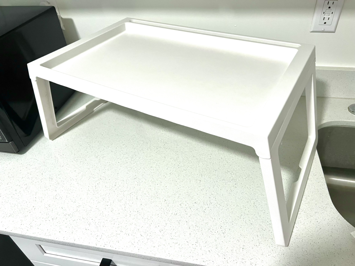IKEA KLIPSK Bed tray, table stand, white