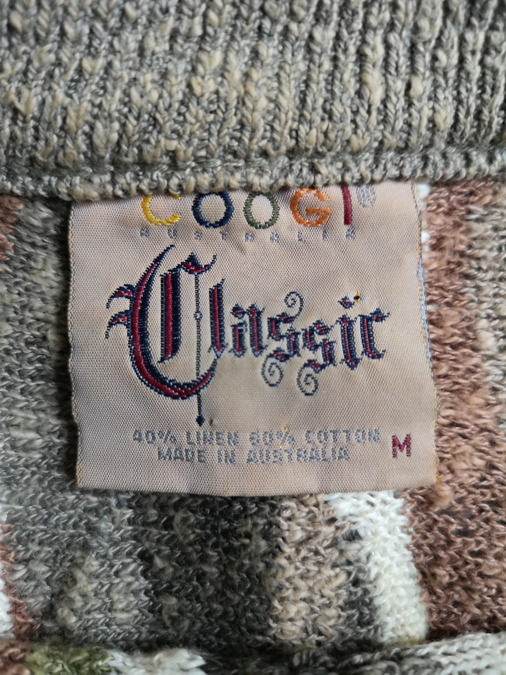 80s vintage Cosby Coogi linen cotton knitwear pullover sweater - photo 5