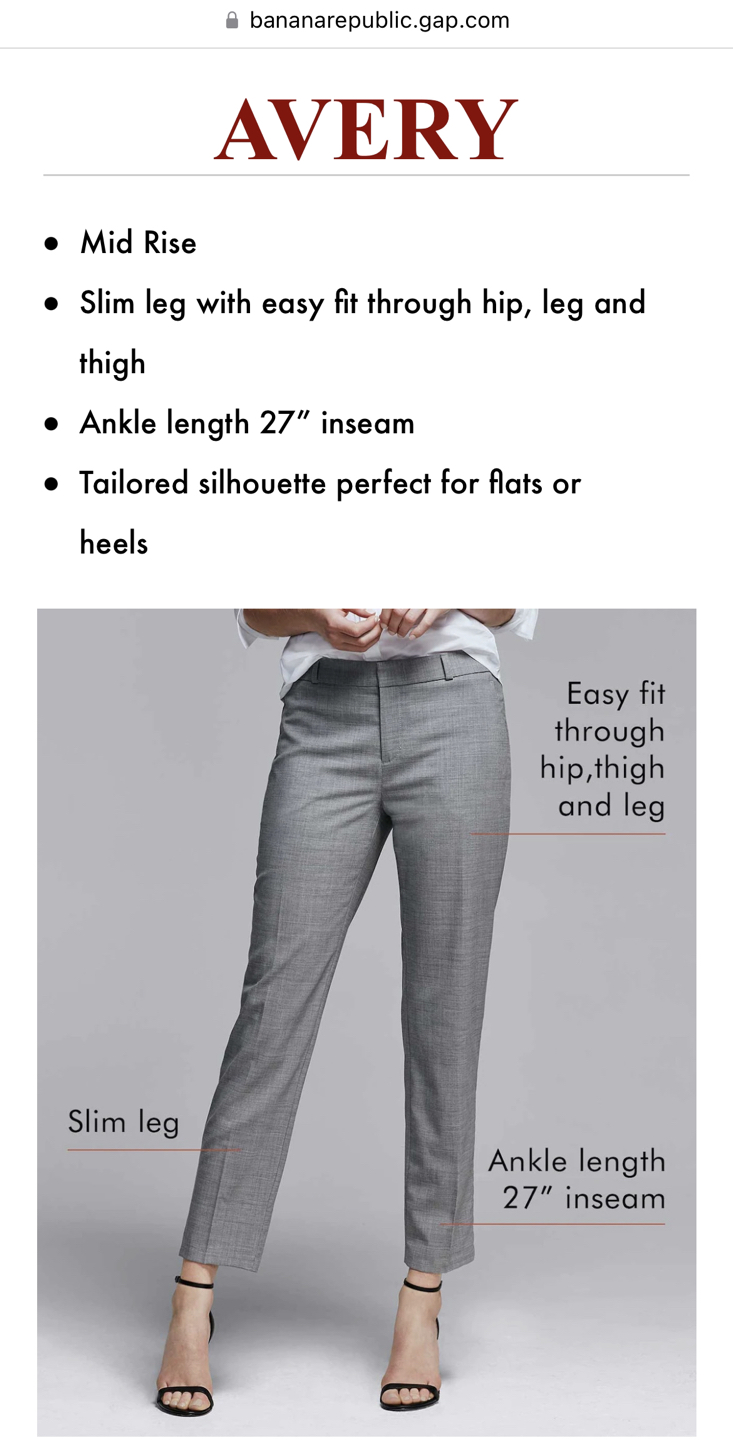 Banana Republic ‘Avery’ Pants (NEW) image indicator(3)