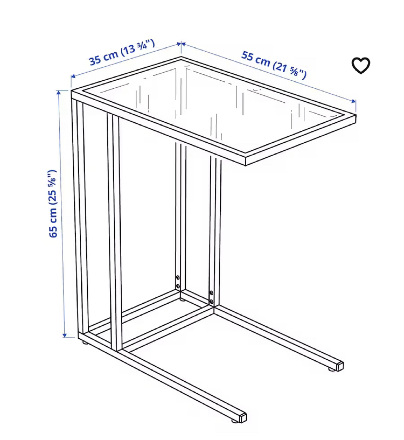 IKEA VITTSJÖ laptop stand/ table - photo 4