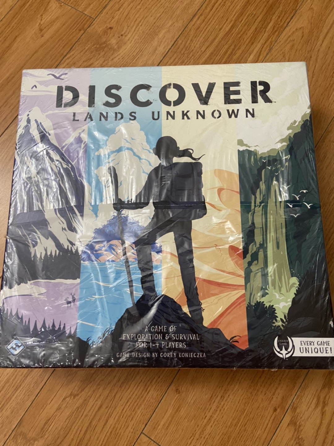 Board game discover lands unknown