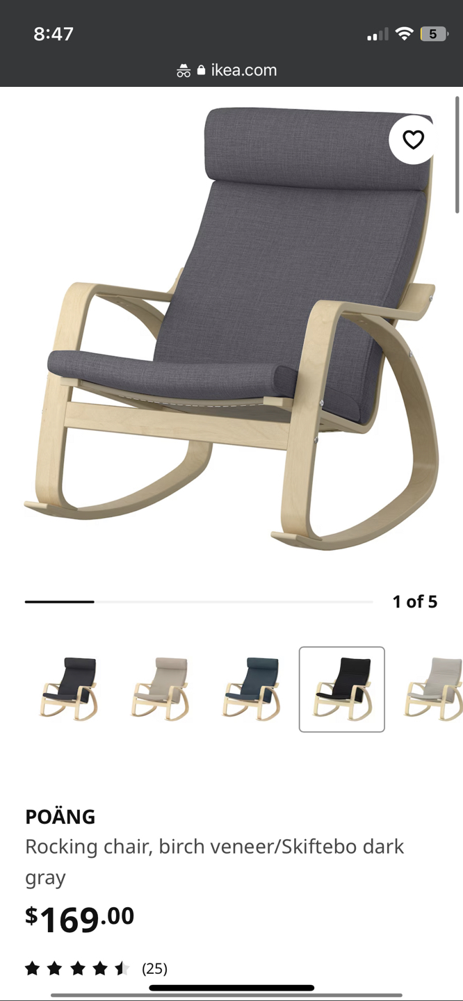 Ikea poang rocking chair