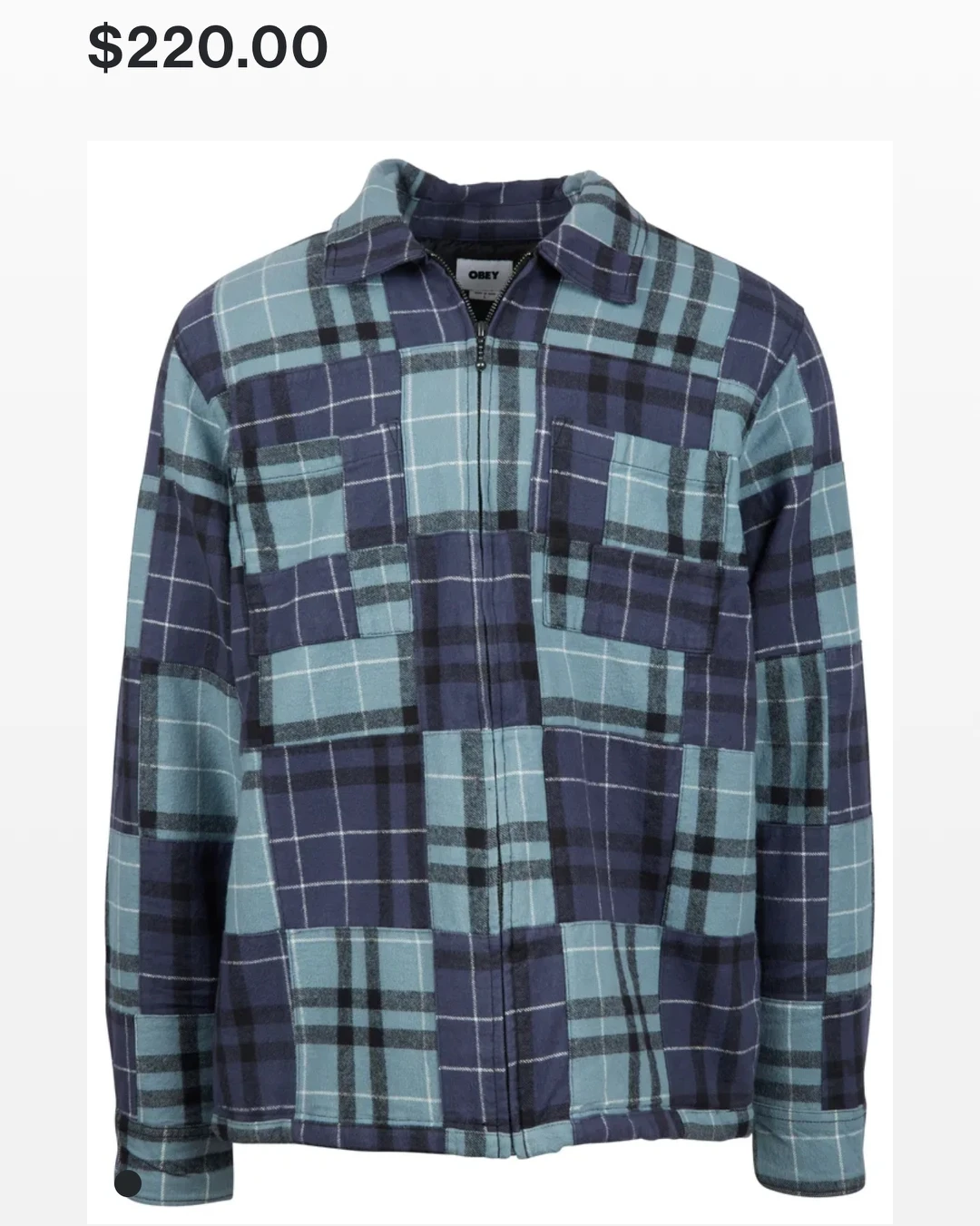 Obey Curtis shirt jacket $220 retail BNWT - photo 4