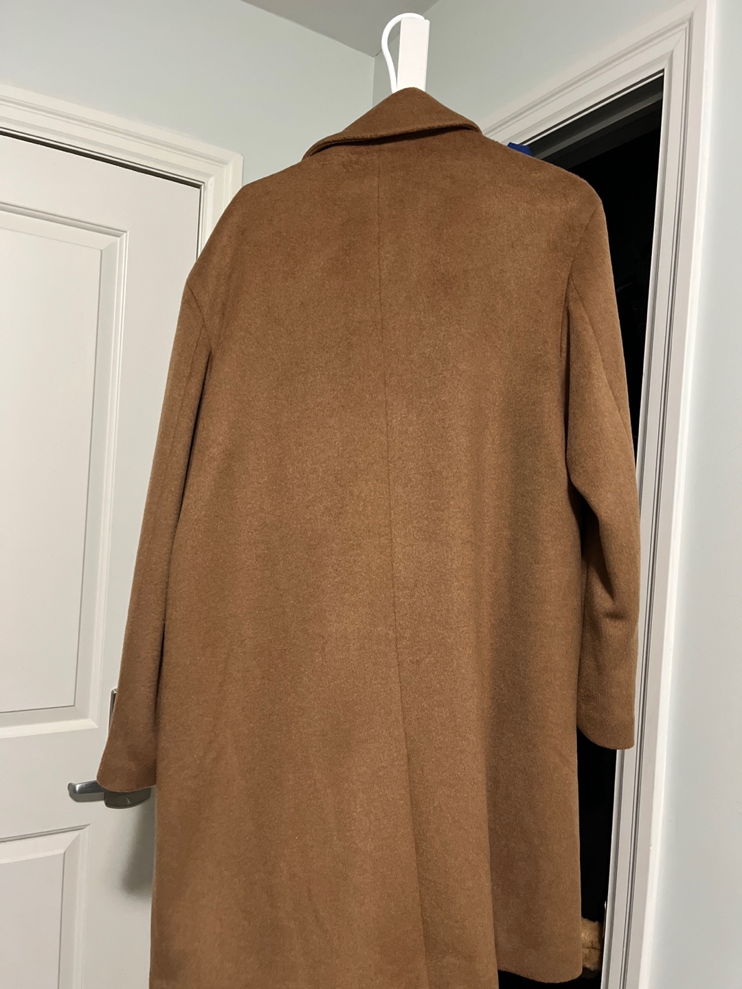 Winter wool coat and suede jacket