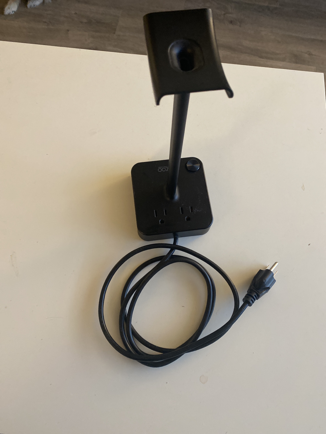 Headset stand with power outlets thumbnail