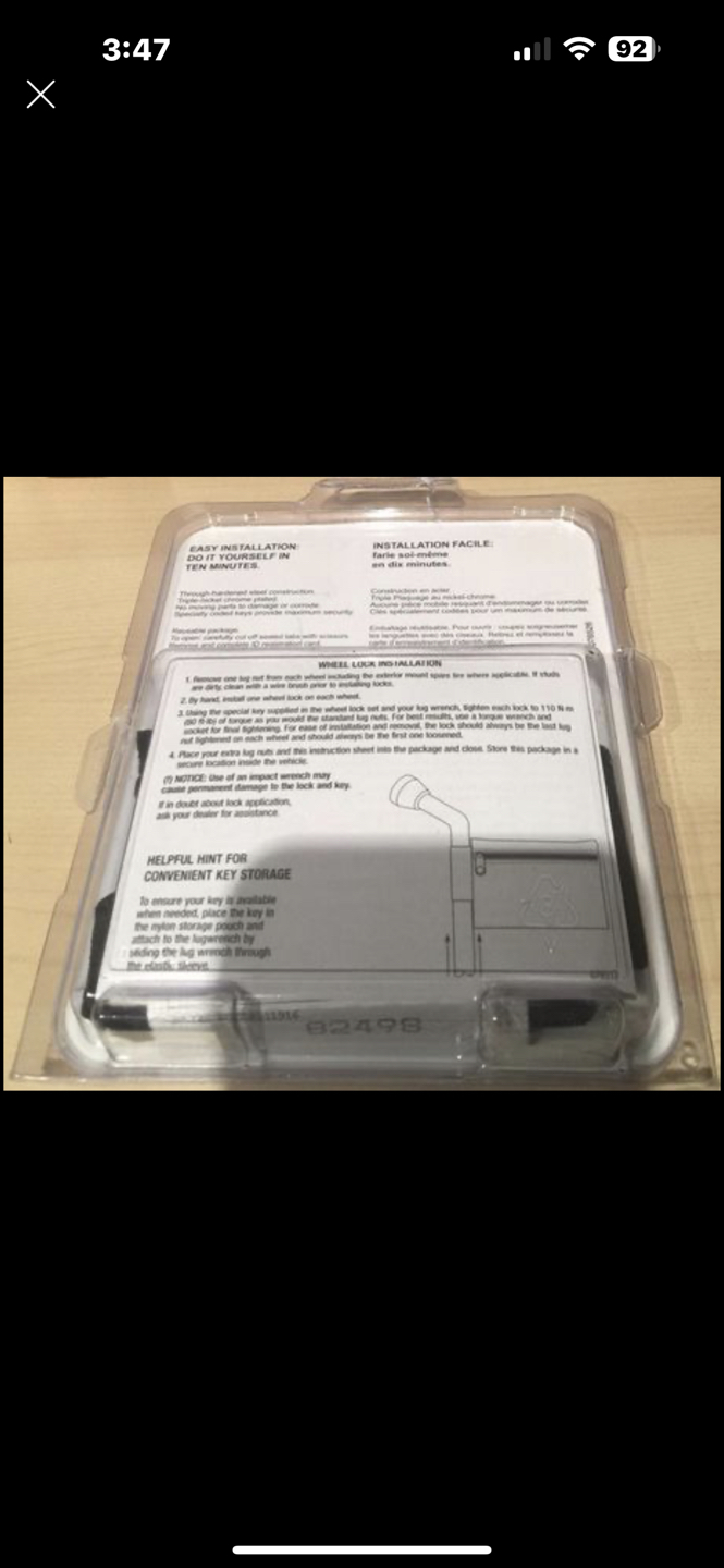 Acura Wheel Lock w Pack - photo 2