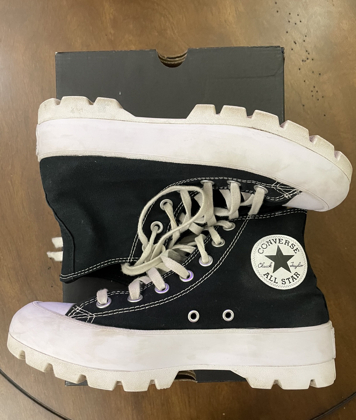 Womens Converse Chuck Taylor All Star Hi Lugged Sneaker - Black image indicator(2)