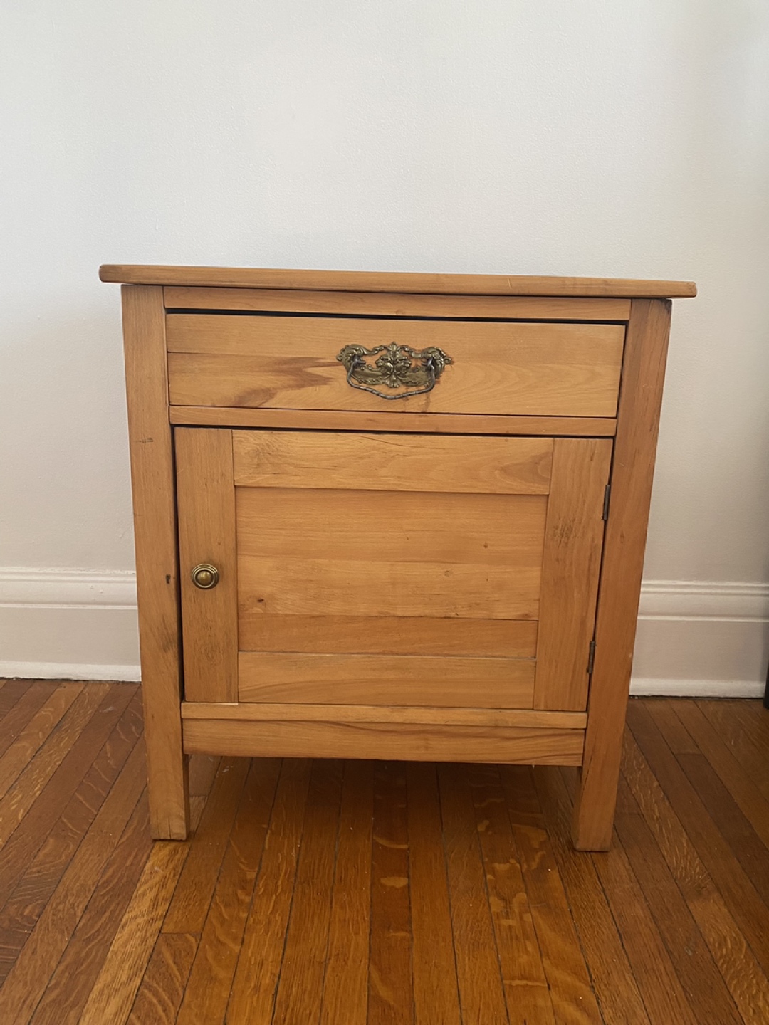 Antique pine side table