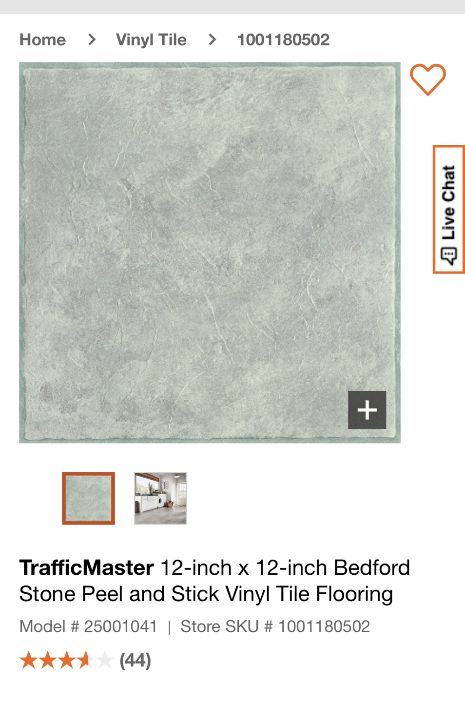 2 boxes of Bedford Stone Peel and Stick Tile thumbnail