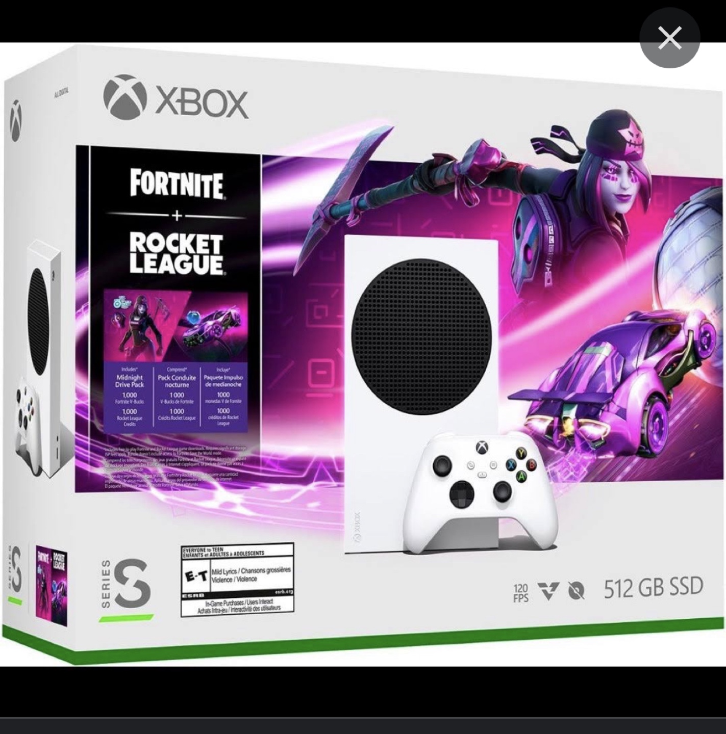 Xbox Series S Fortnite bundle with one controller thumbnail