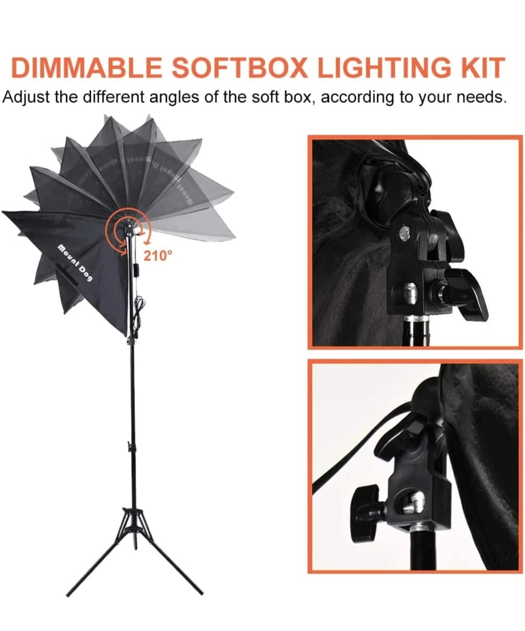 Brand new Softbox Lighting Kit with tripod image indicator(4)