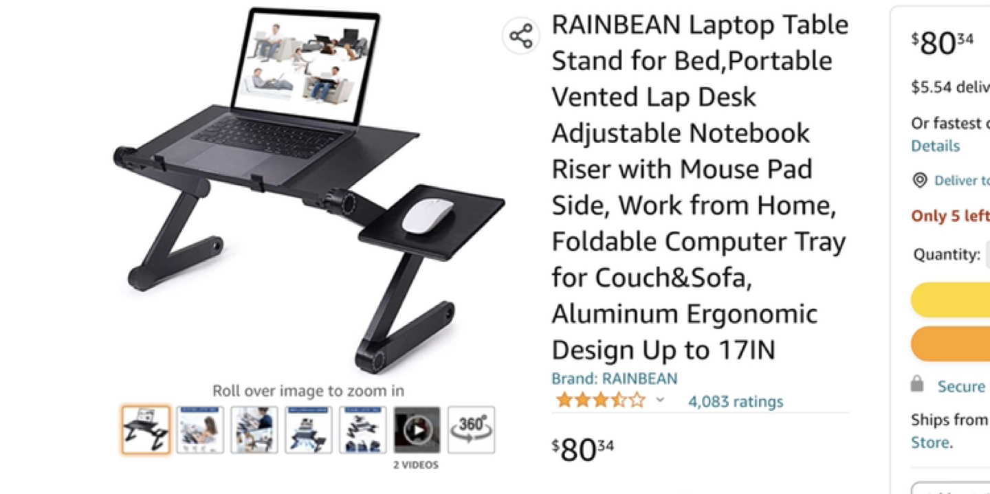 Laptop table stand - photo 3
