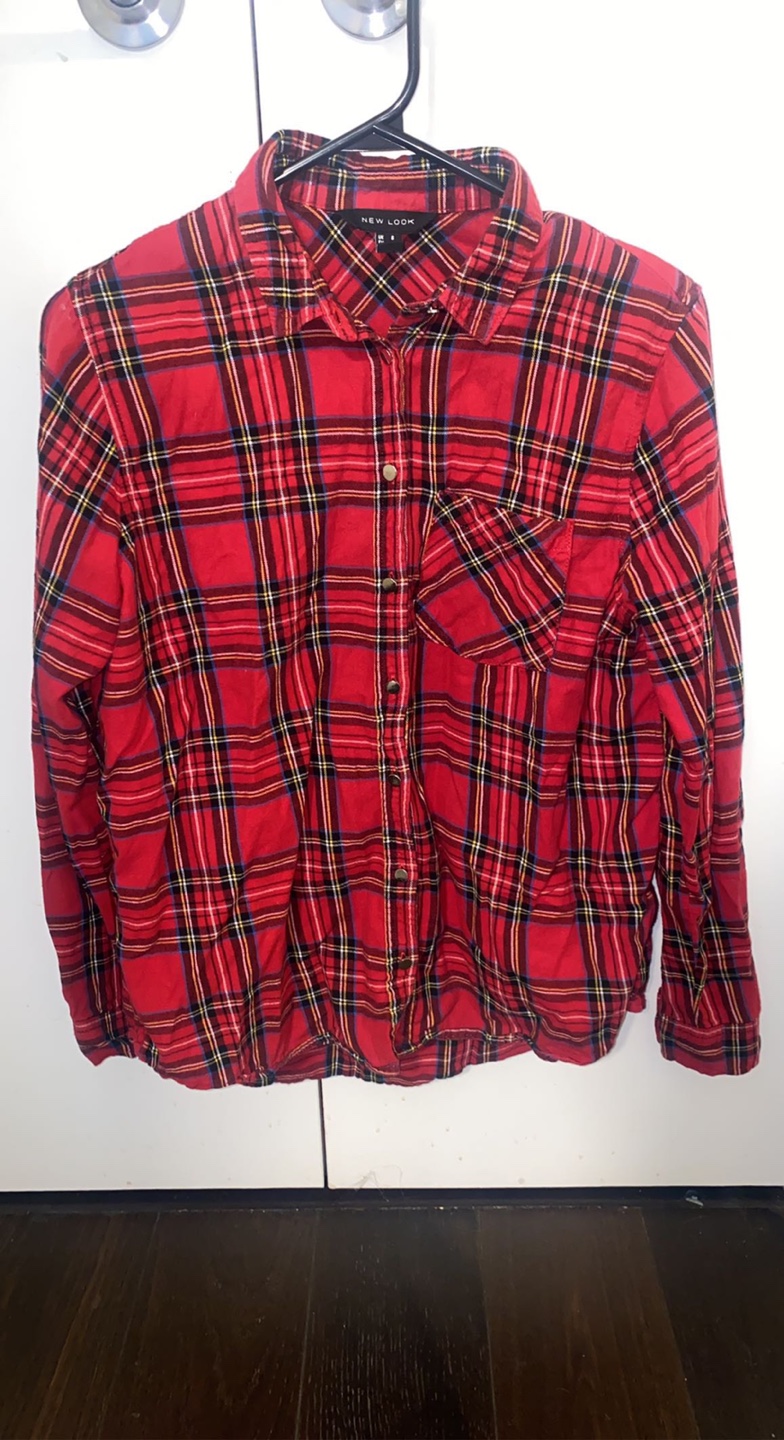 Plaid red shirt - New Look - Size 4 thumbnail