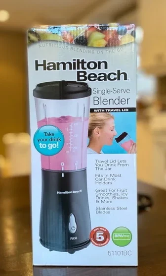 Hamilton Beach Single-Serve Blender with Travel Jar thumbnail