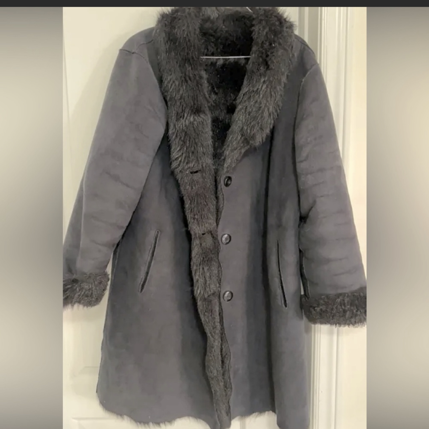 Faux fur coat