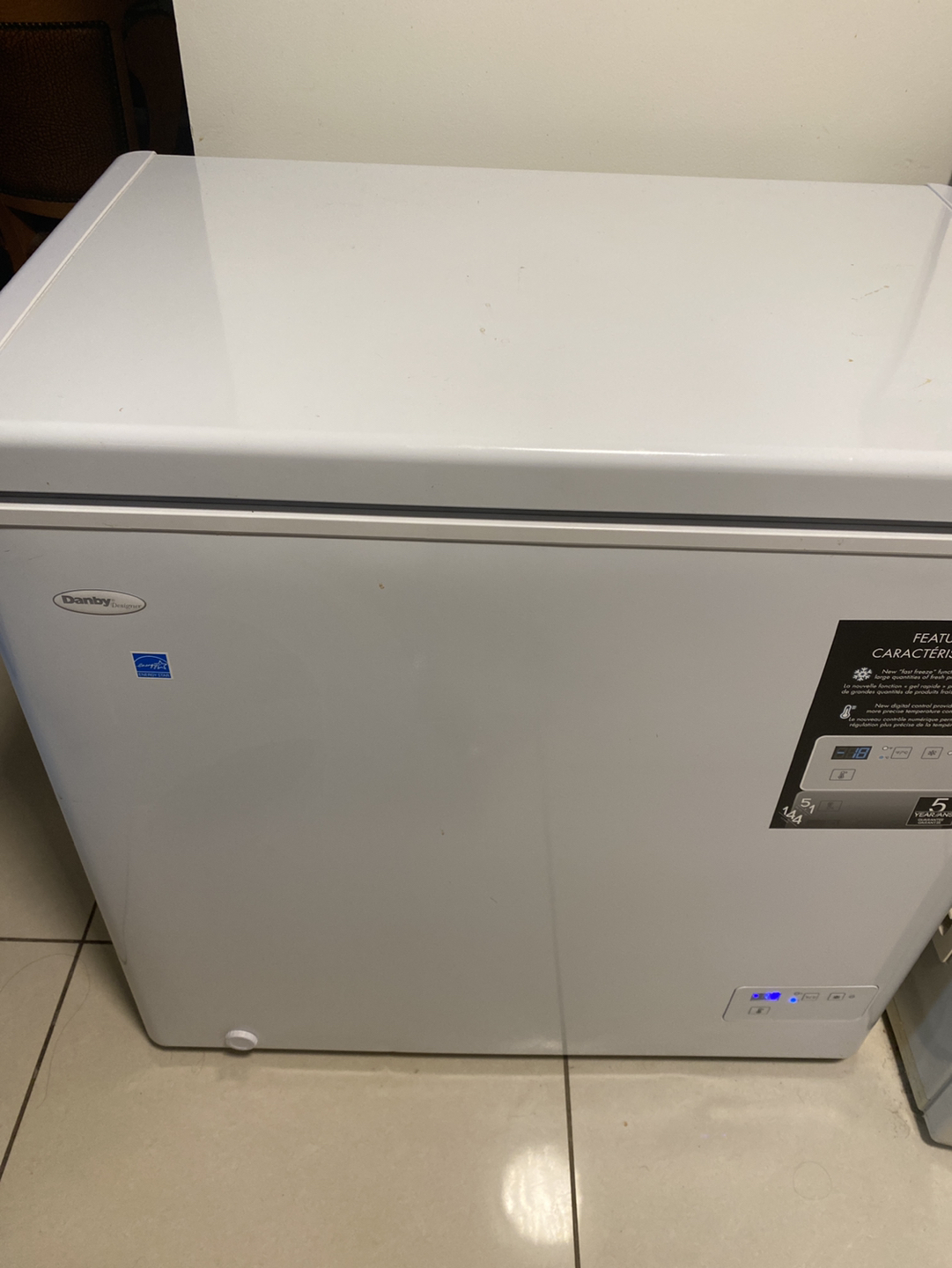 Danby 5.1 CU Freezer thumbnail
