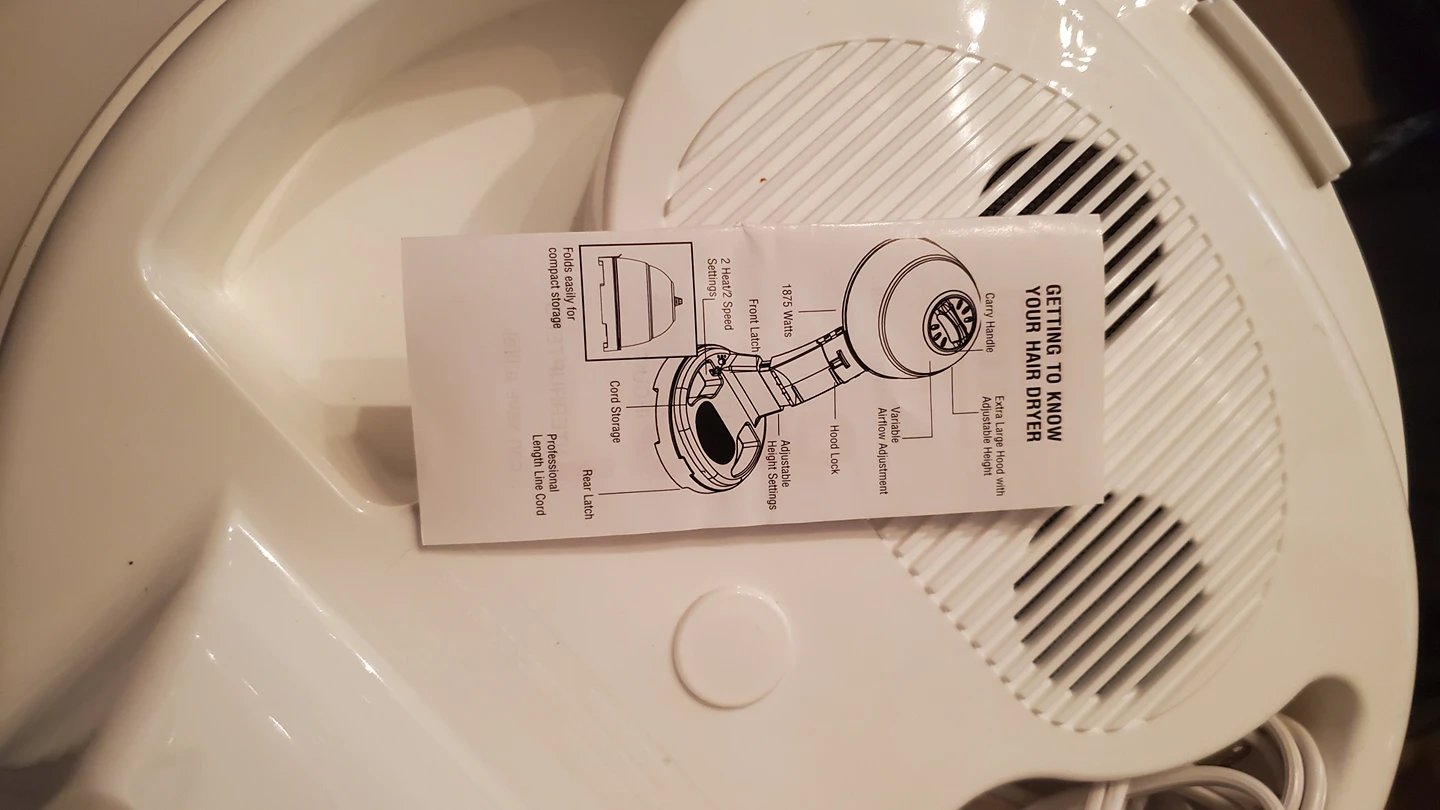 Conair Bonnet Hairdryer image indicator(6)