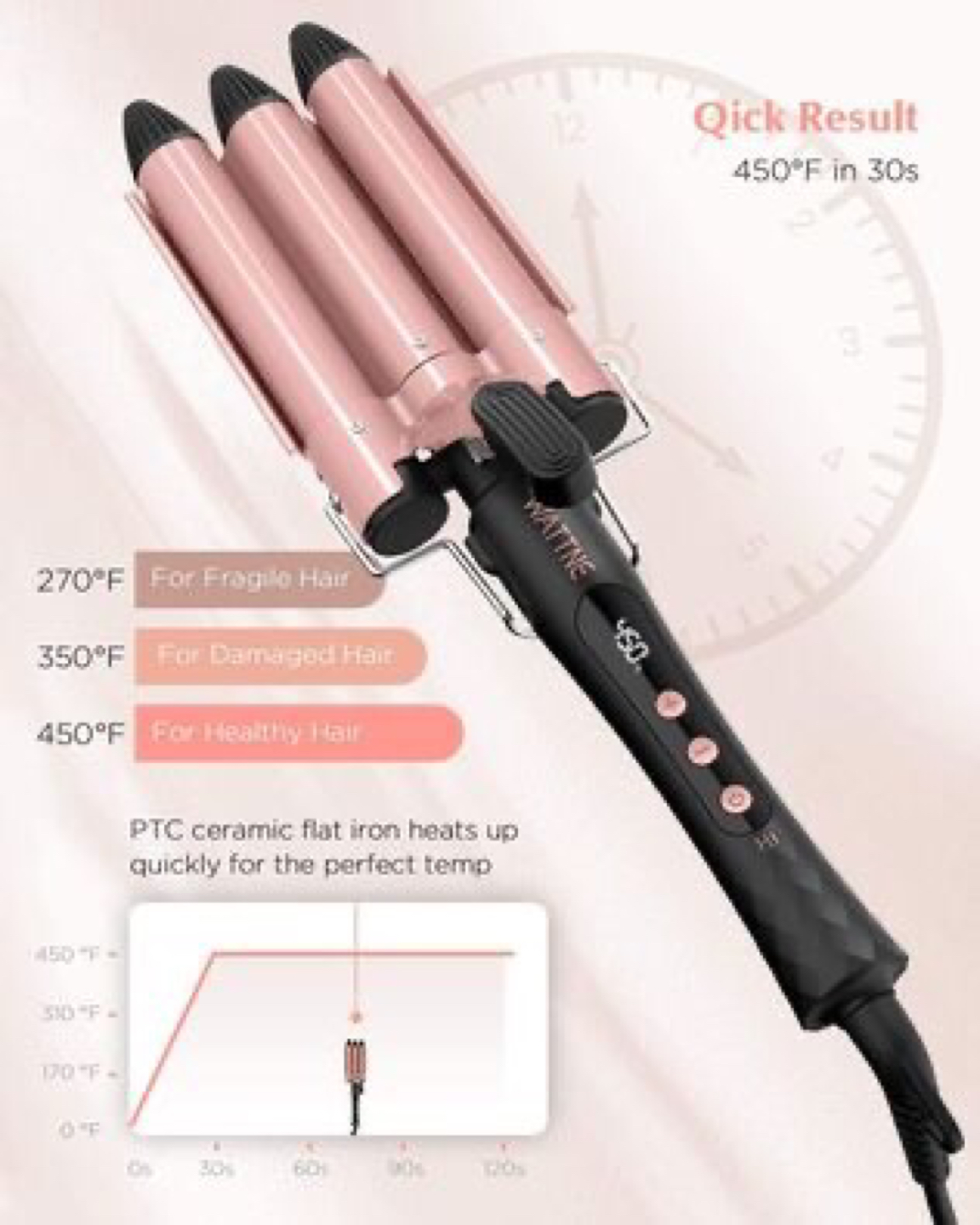 3 Barrel Hair Curling Iron - photo 4