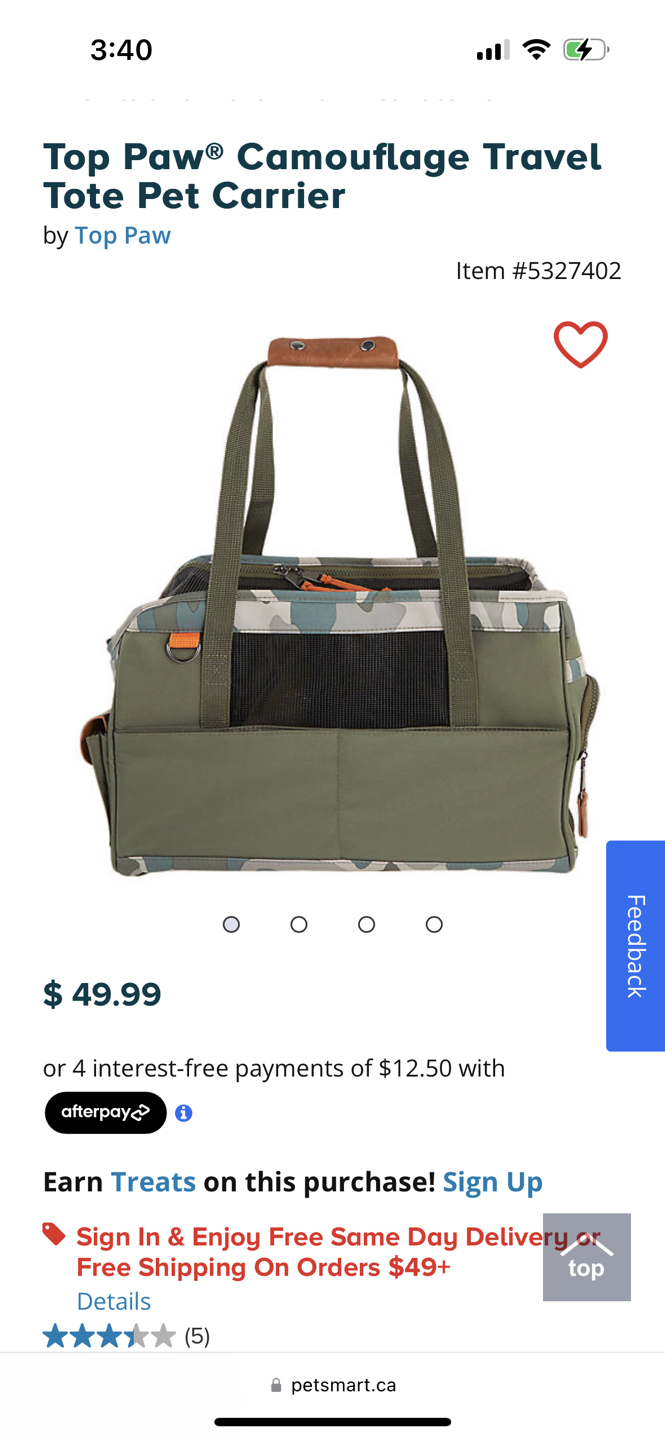 Top Paw® Camouflage Travel Tote Pet Carrier - photo 5