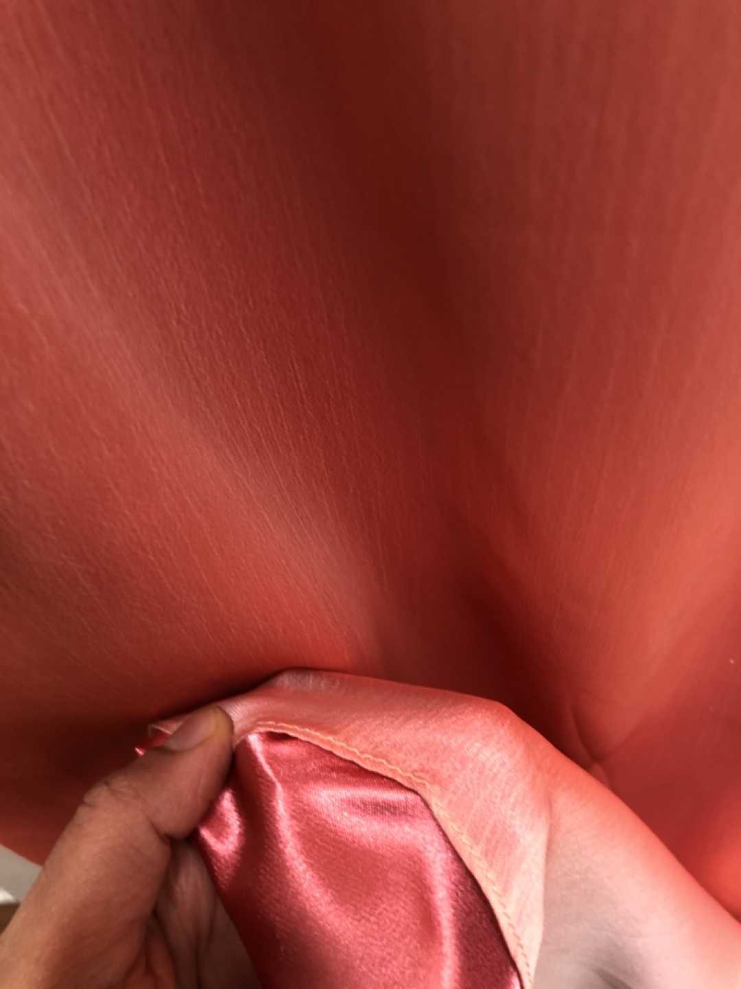 Coral full length strapless dress fits size 4 image indicator(3)