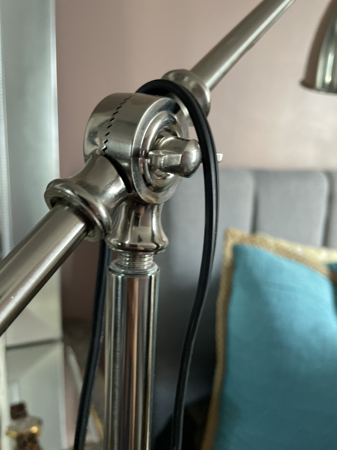 IKEA barometer  floor lamp steel color - photo 4
