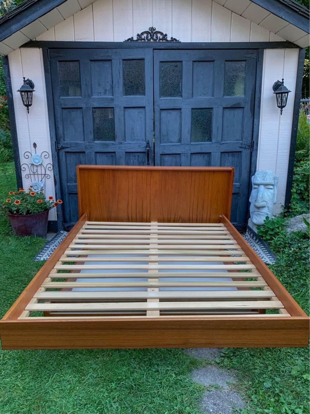 MCM Teak Double/Full Size Bed thumbnail
