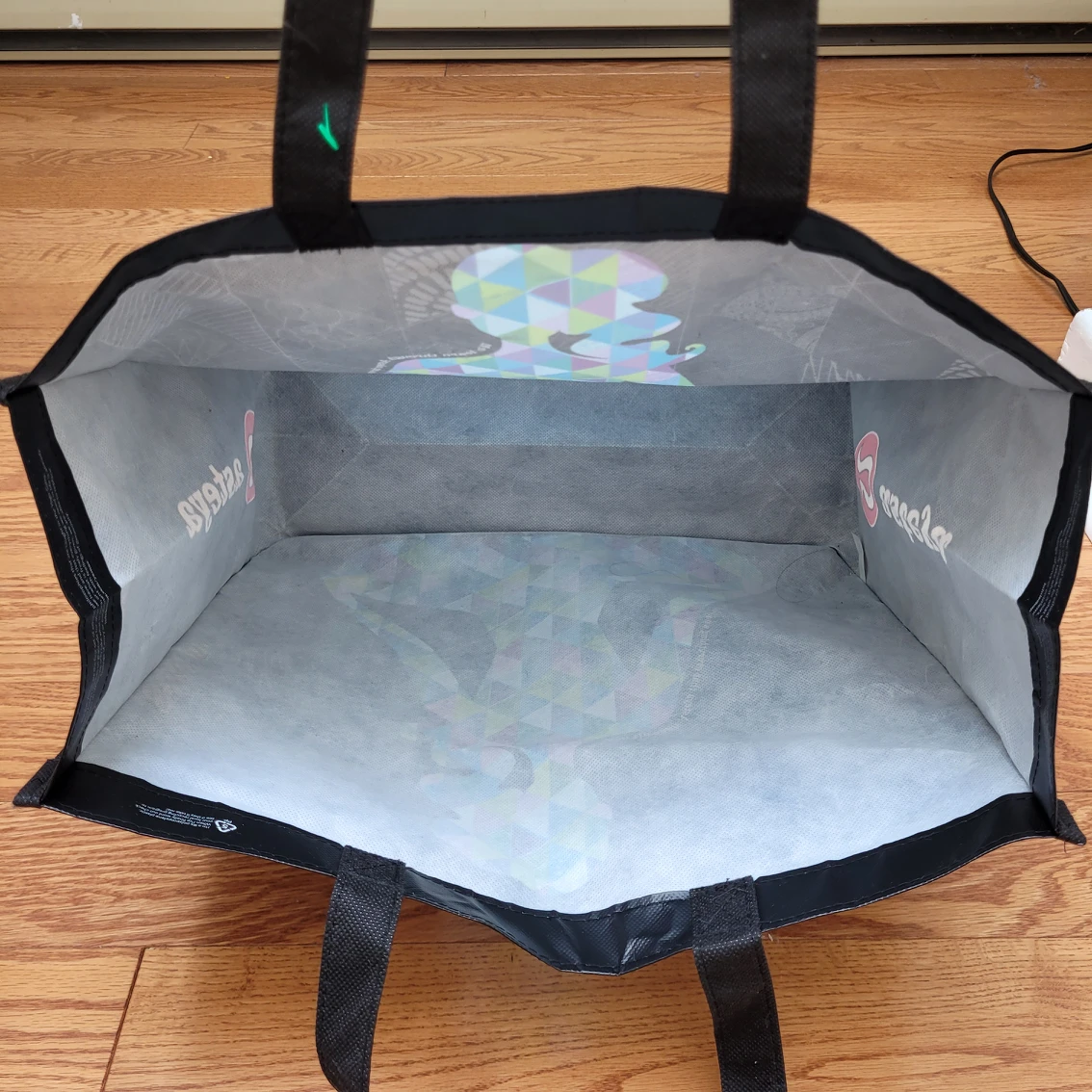 Lululemon reusable shopping tote bag RARE Print image indicator(4)